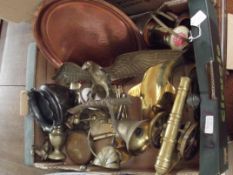 Assorted copper and brass ware