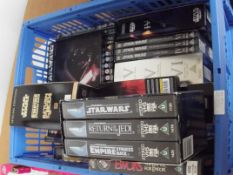 Large collection of Star Wars DVDs and VHS some bo