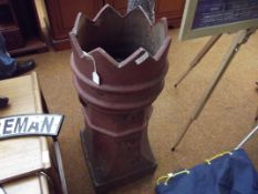 Terracotta Crown chimney pot