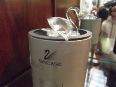 Swarovski swan, boxed