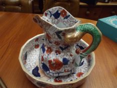 Ironestone jug and bowl