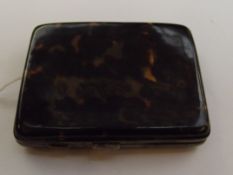 Early tortoiseshell cigarette case