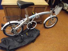 Proteam folding bicycle with soft carry case, in v