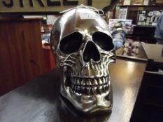 Silver coloured skull