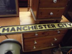 Manchester City street sign