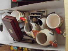 Assorted ceramics to include a late 19th century m