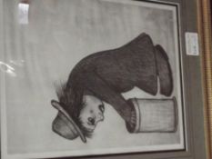 Framed limited edition Lowry print with C.O.A