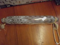 Victorian Nailsea glass rolling pin