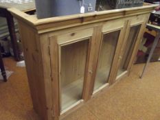 Pine glazed sideboard top