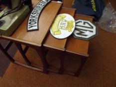 Nest of three G-Plan teak tables in the 'Kelso' pa