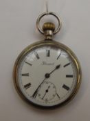 Early 20th century open faced pocket watch, Presco