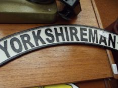 Cast iron Yorkshireman sign