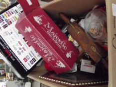 Large box of various items, terrestrial receiver e