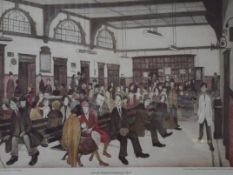 Framed limited edition Lowry print 'Ancoats Hospit