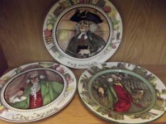Three Royal Doulton series ware plates