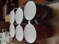 6 Strawberry Thief mugs