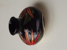 Moorcroft vase, Paradise Found pattern, 8cm,