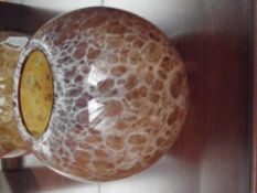 Heavy art glass bowl