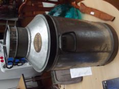 Reproduction galvanised milk churn