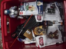Various Star Wars collectables to include two Lega