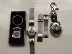 Saab keyring, Saab wrist watch and Saab keyring wa