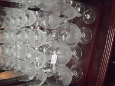 Large collection of Stemware glasses