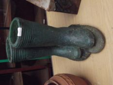 Planter in the form of Wellington boots, very heav