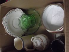 Assorted ceramics to include a Czechoslovakian lus
