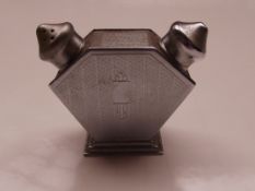 Art deco silver plated salt and pepper shaker