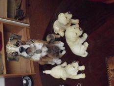 Collection of dog figures