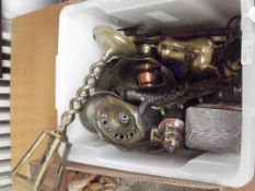 Assorted metal ware, to include a pewter tankard,