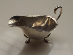 Silver sauce boat, Birmingham 1906, 94 grams