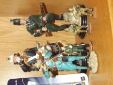 6 artillery figures