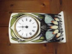Moorcroft clock, Indigo Case