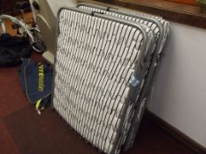 Two folding beds