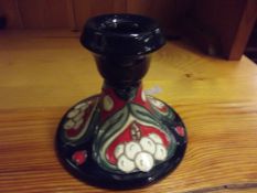 Moorcroft candlestick in the Golden Bough pattern