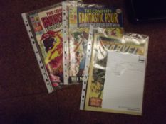 Two Fantastic Four comics together with a Marvel c
