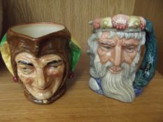 Two Royal Doulton character jugs, Neptune and Jest