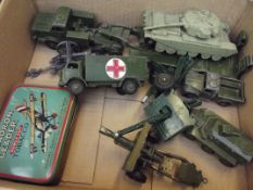 Collection of Dinky military vehicles