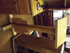 Ecclesiastical lectern in golden oak, removed from