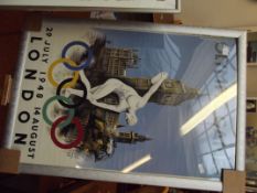 1948 London Olympics reproduction poster