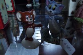 Beswick Jerry figure together with a large Wade fi
