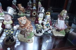 Six various Beswick Alice in Wonderland figures