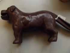 Cast iron nutcracker in the form of a hound