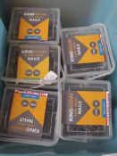 Four 2kg boxes of 25mm nails to include a 2kg box