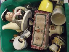 Assorted ceramics to include crested ware, novelty