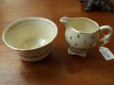 Clarice Cliff cream jug and sugar bowl