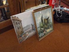 5x paintings on canvas