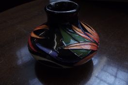 Large Moorcroft squat vase, Paradise Found pattern