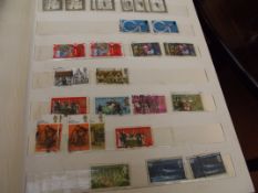Stamp album containing British stamps